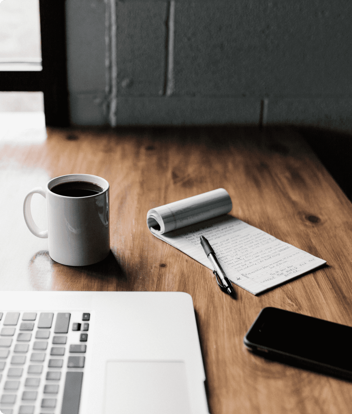 image of a working desk